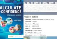 Cover Image of Calculate with Confidence 8th Edition by Deborah Gray Morris PDF Free Download